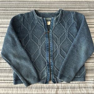 Blue Willis Denmark - Jacket with zipper & denim detail.